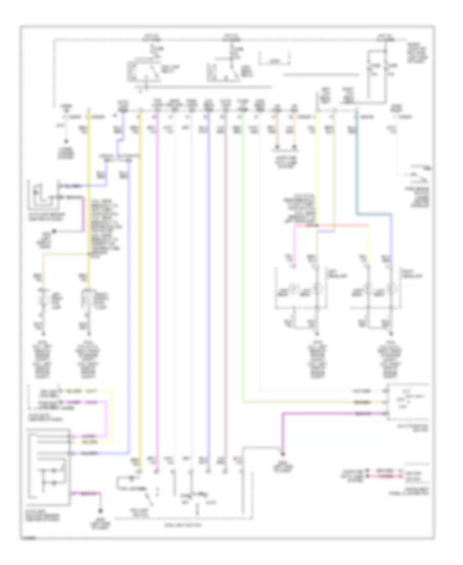 Headlights Wiring Diagram, Except Hybrid without High Intensity Gas Discharge Headlights for Ford Fusion Hybrid 2011