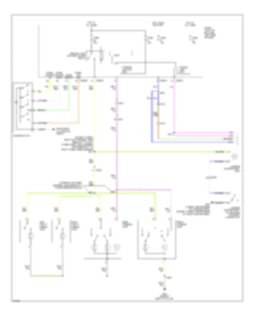 Courtesy Lamps Wiring Diagram 1 of 2 for Ford Fusion Hybrid 2011