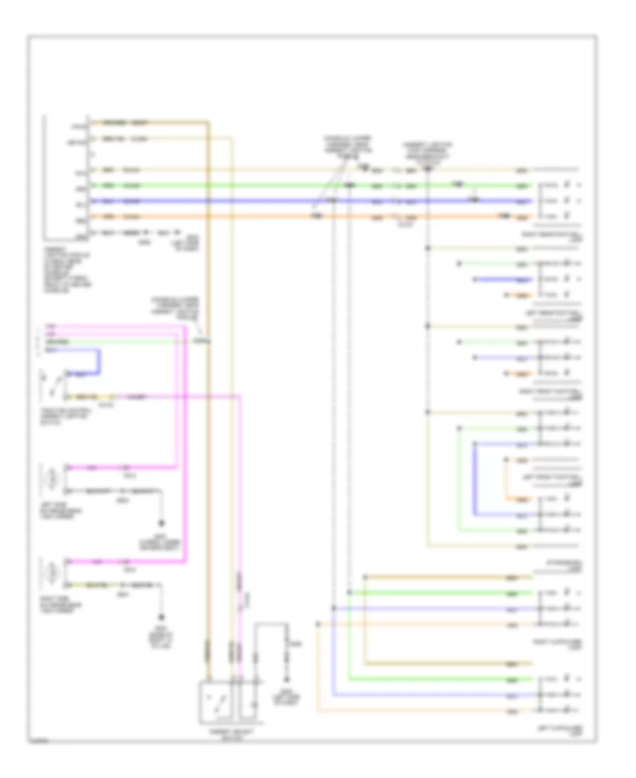 Courtesy Lamps Wiring Diagram (2 of 2) for Ford Fusion Hybrid 2011