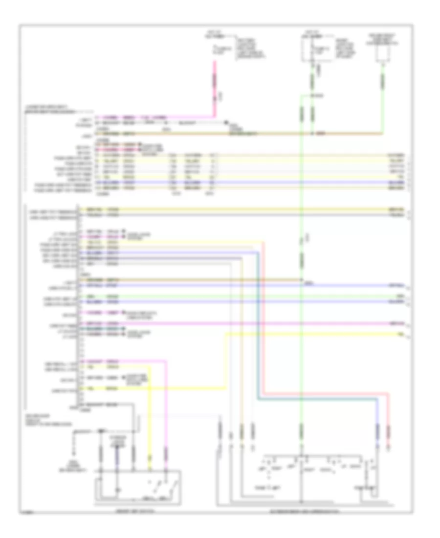 Memory Mirrors Wiring Diagram 1 of 2 for Ford Fusion Hybrid 2011
