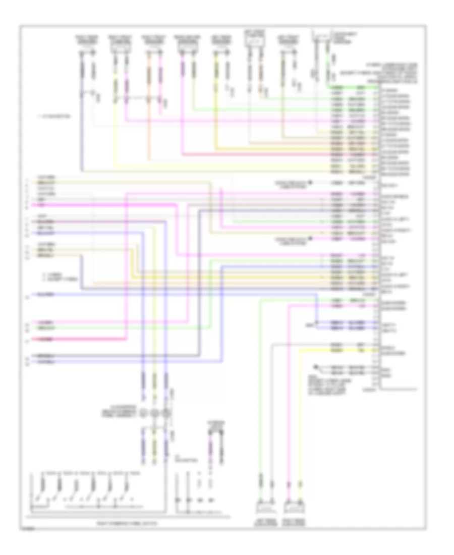 Navigation Wiring Diagram (2 of 2) for Ford Fusion Hybrid 2011