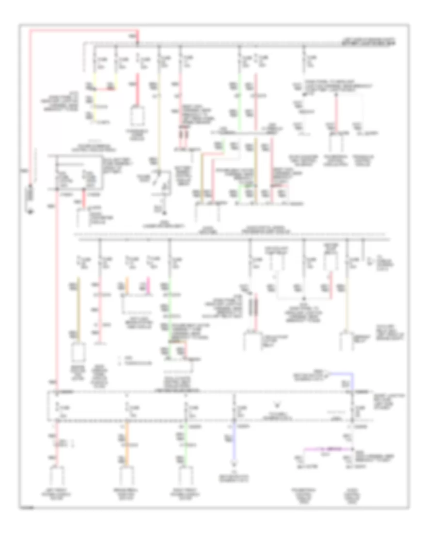 Power Distribution Wiring Diagram Hybrid 1 of 4 for Ford Fusion Hybrid 2011