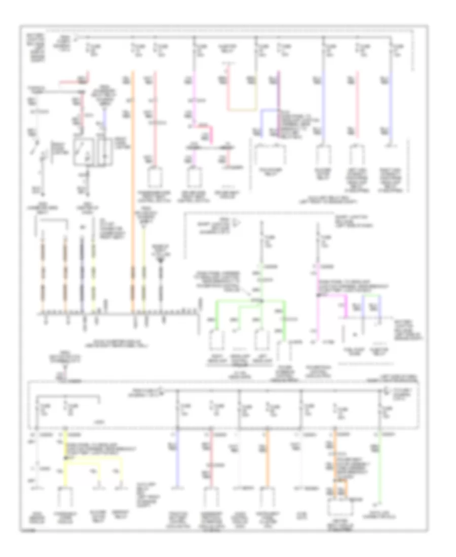 Power Distribution Wiring Diagram Hybrid 2 of 4 for Ford Fusion Hybrid 2011
