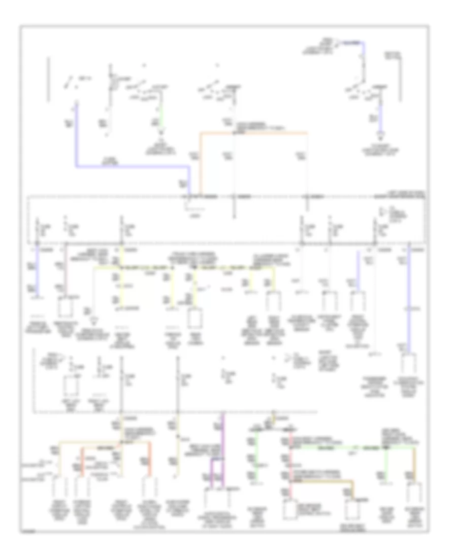 Power Distribution Wiring Diagram, Hybrid (3 of 4) for Ford Fusion Hybrid 2011