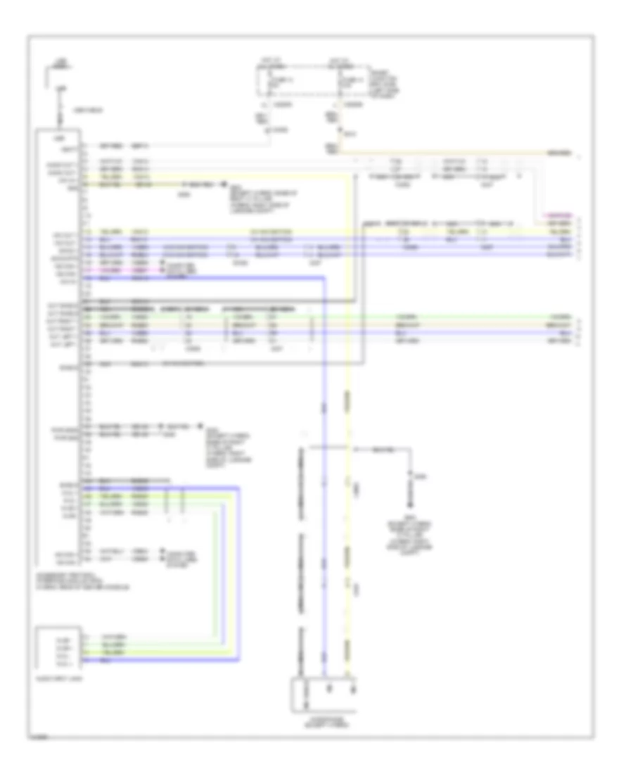 SYNC Radio Wiring Diagram 1 of 2 for Ford Fusion Hybrid 2011