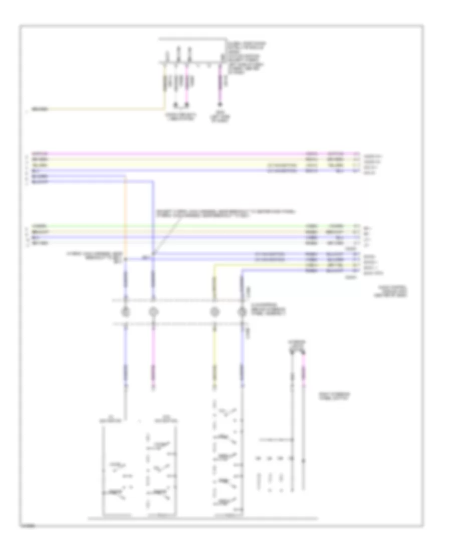 SYNC Radio Wiring Diagram 2 of 2 for Ford Fusion Hybrid 2011