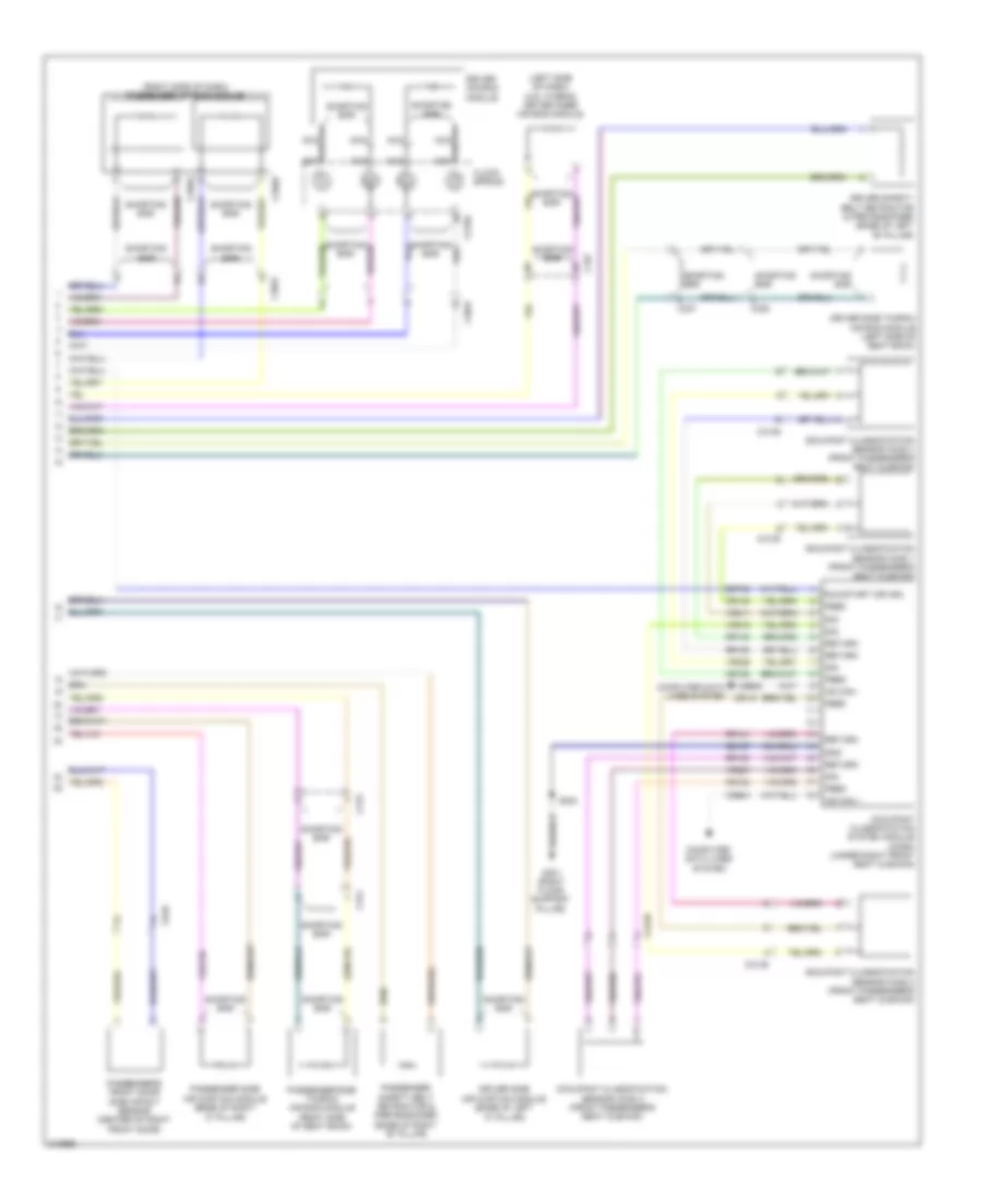 Supplemental Restraints Wiring Diagram 2 of 2 for Ford Fusion Hybrid 2011
