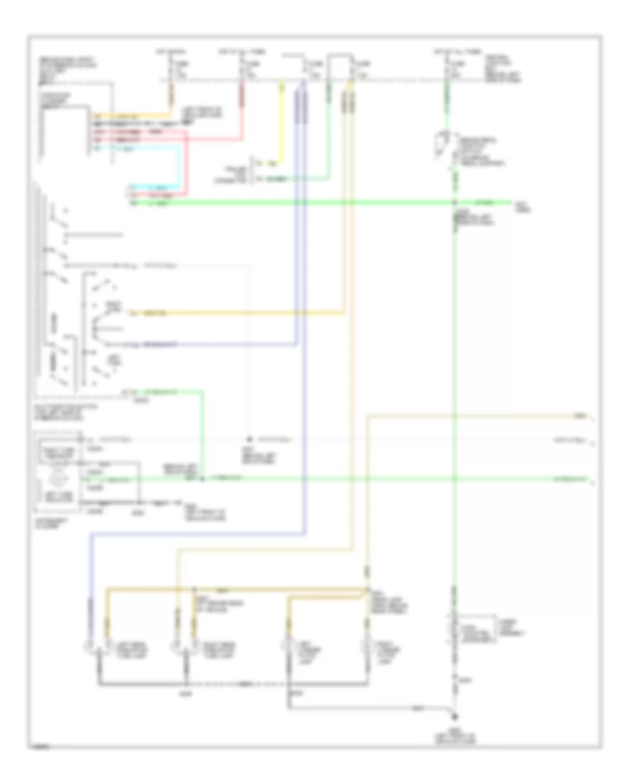 Exterior Lamps Wiring Diagram 1 of 2 for Ford Ranger 2002