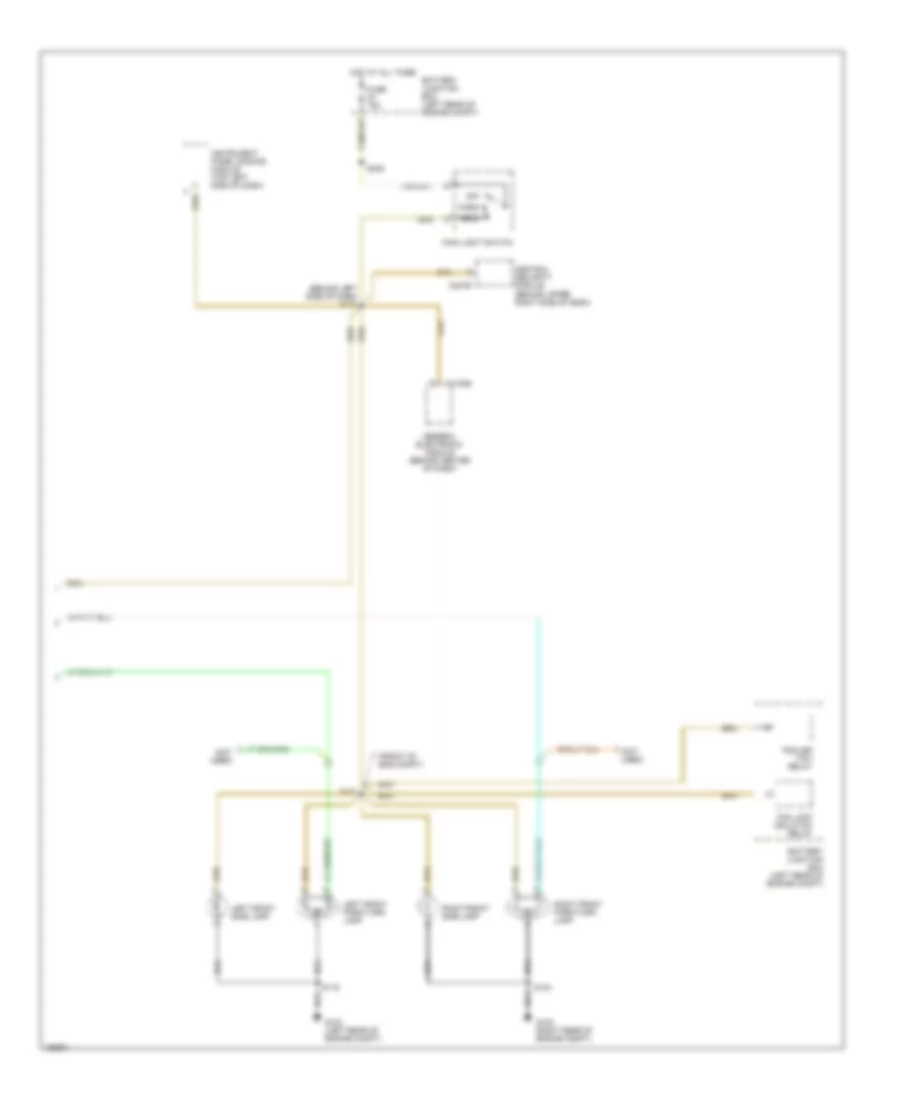 Exterior Lamps Wiring Diagram (2 of 2) for Ford Ranger 2002
