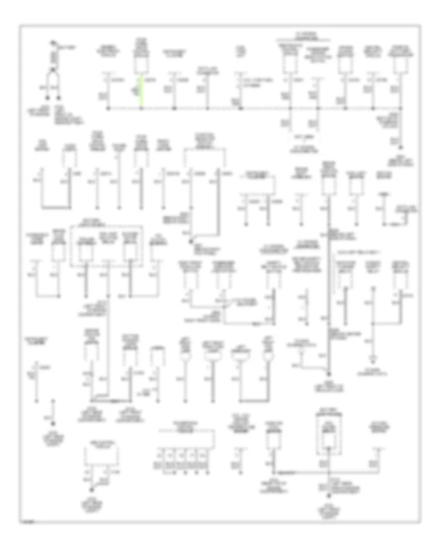 Ground Distribution Wiring Diagram 1 of 2 for Ford Ranger 2002