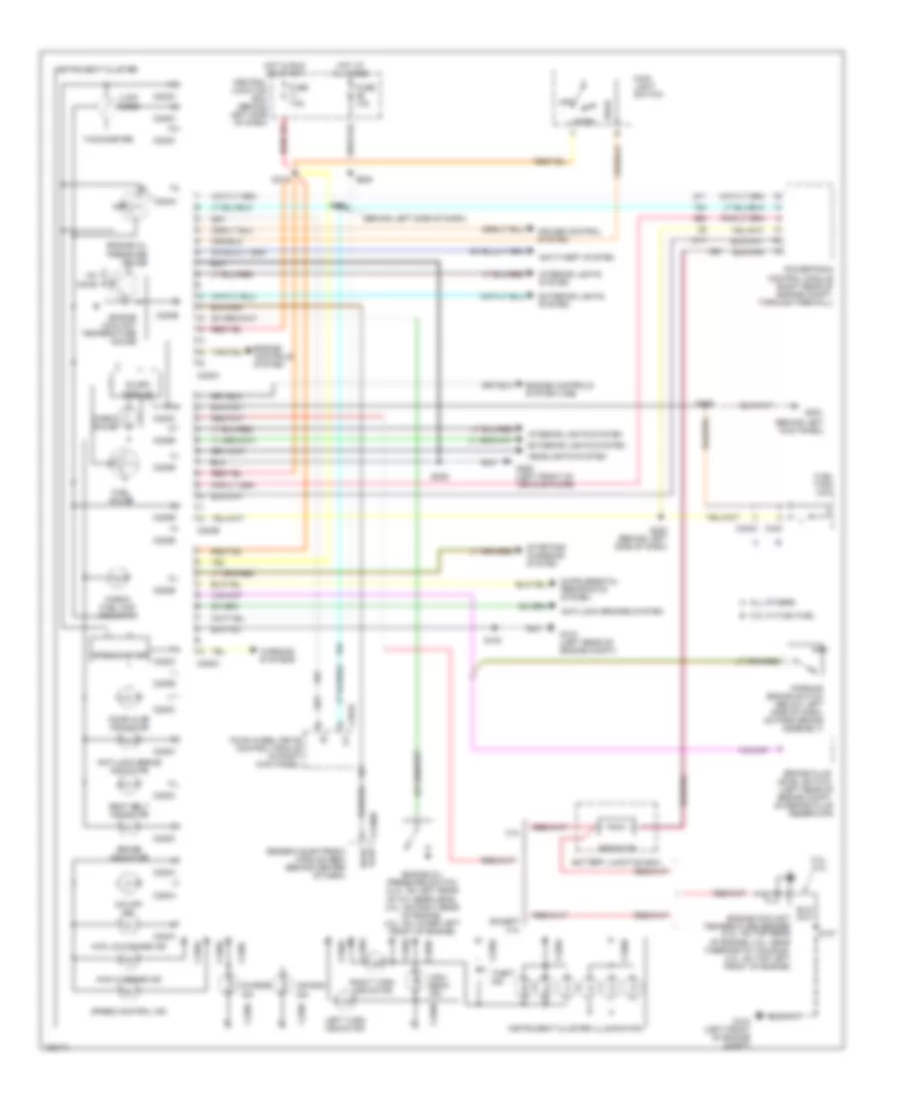Instrument Cluster Wiring Diagram for Ford Ranger 2002