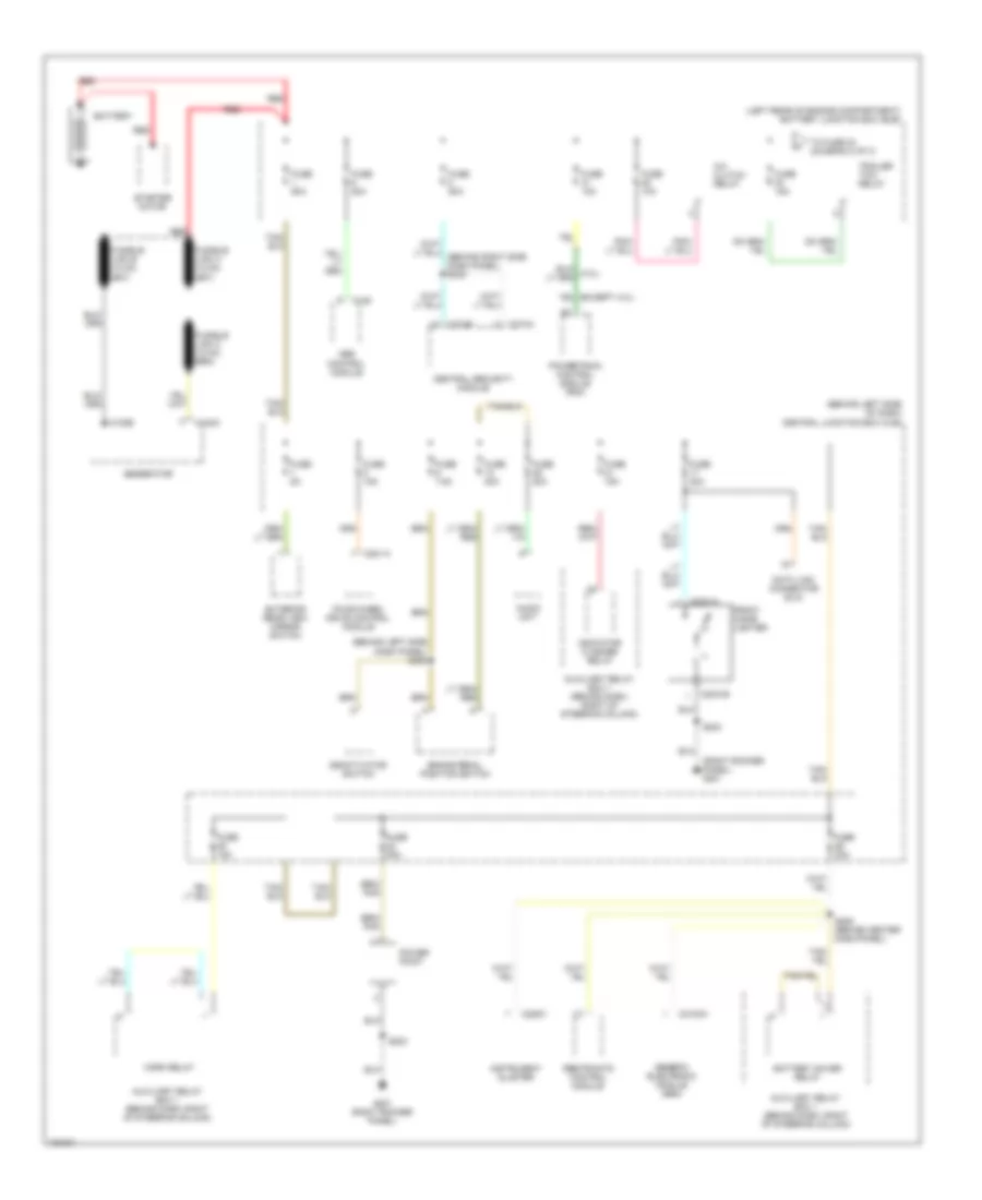 Power Distribution Wiring Diagram 1 of 3 for Ford Ranger 2002