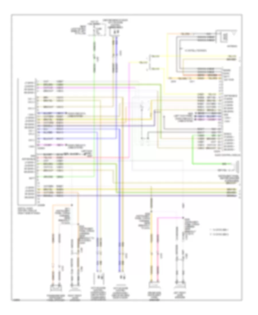 Navigation Wiring Diagram 1 of 2 for Ford C Max Hybrid SE 2014