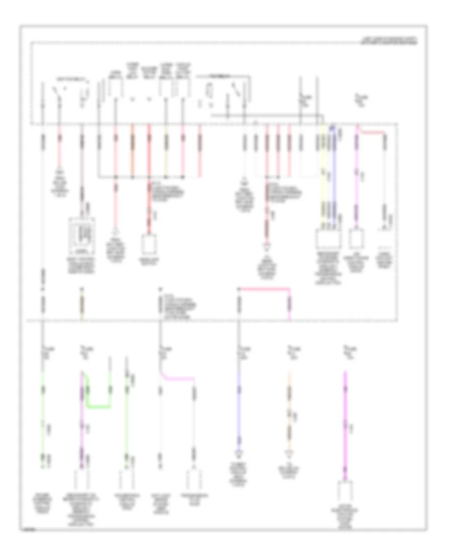 Power Distribution Wiring Diagram (2 of 6) for Ford C-Max Hybrid SE 2014