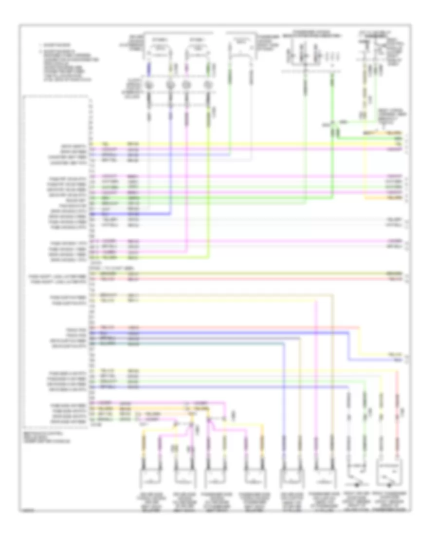 Supplemental Restraints Wiring Diagram 1 of 2 for Ford C Max Hybrid SE 2014