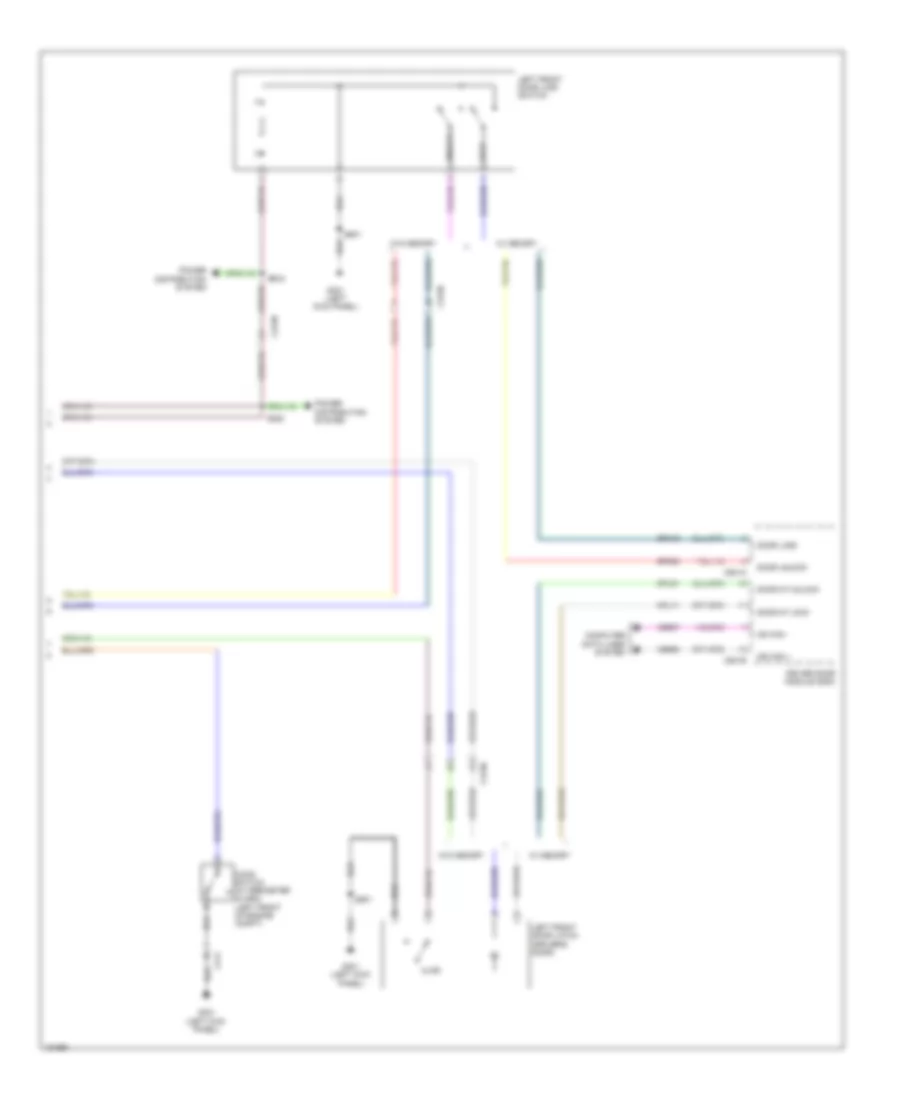 Forced Entry Wiring Diagram, without Intelligent Access (3 of 3) for Ford Police Interceptor Sedan 2014