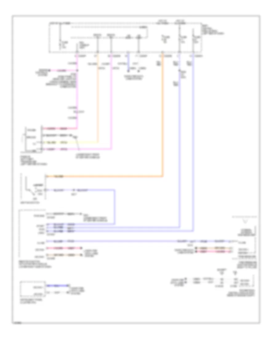 Passive Anti-theft Wiring Diagram, without Intelligent Access for Ford Police Interceptor Sedan 2014