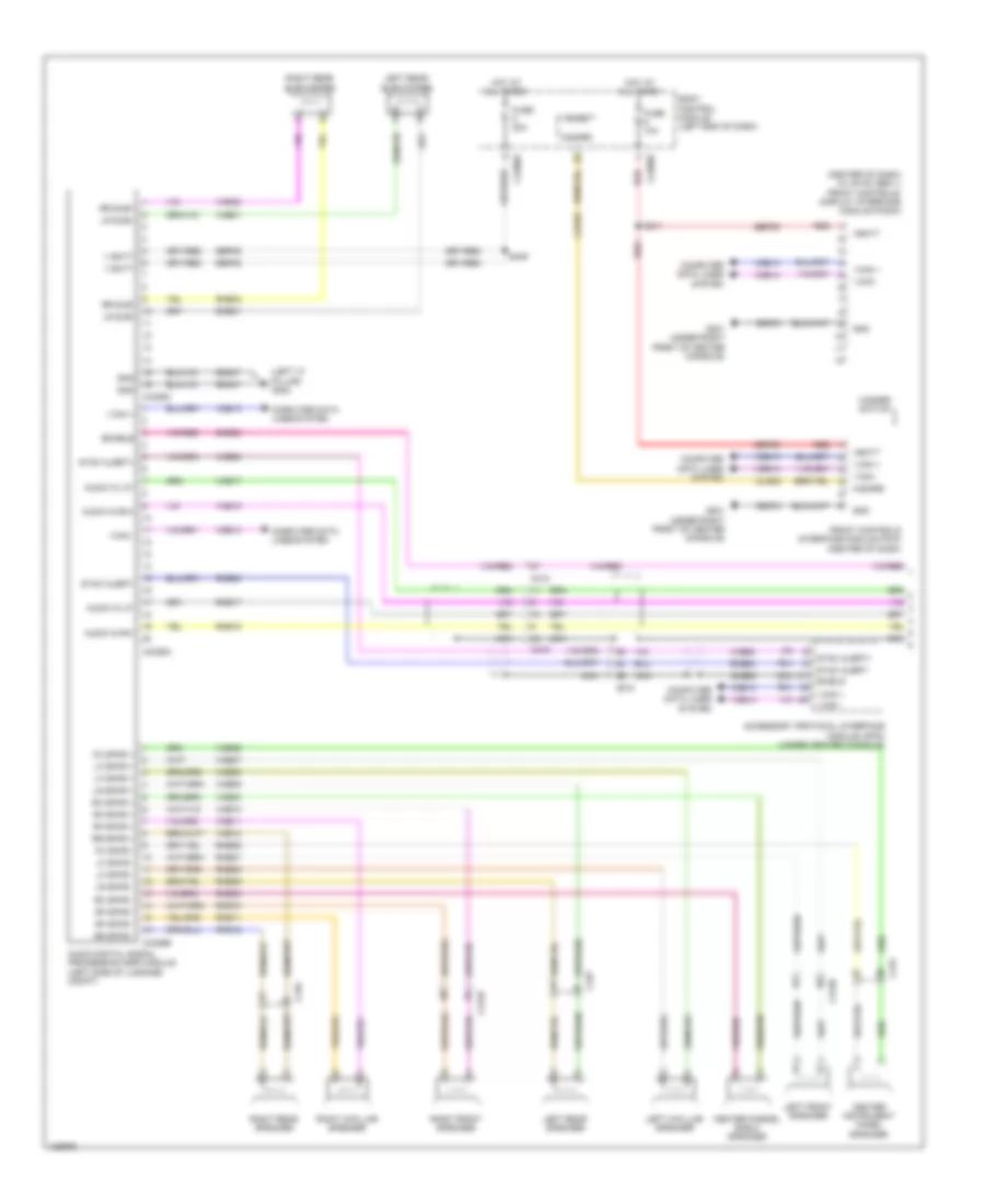 Navigation Wiring Diagram, with Sony (1 of 2) for Ford Police Interceptor Sedan 2014
