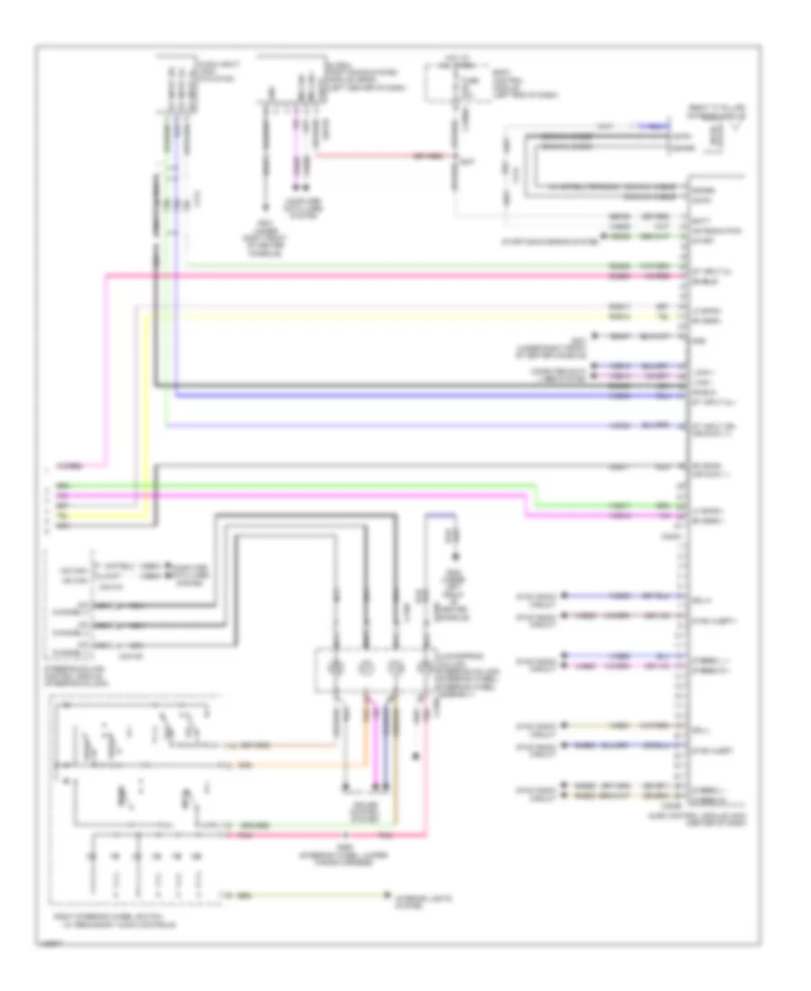 Navigation Wiring Diagram, with Sony (2 of 2) for Ford Police Interceptor Sedan 2014