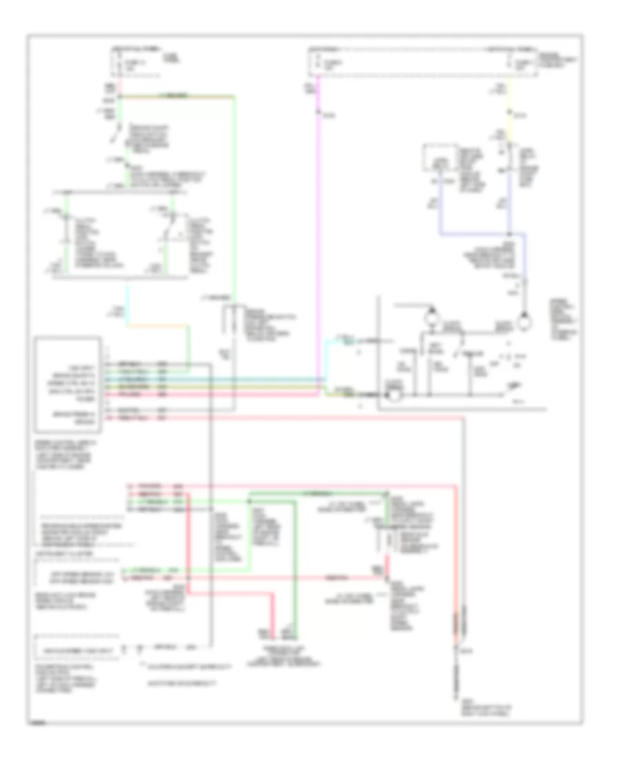 Cruise Control Wiring Diagram, Gasoline for Ford Cab  Chassis F350 1997