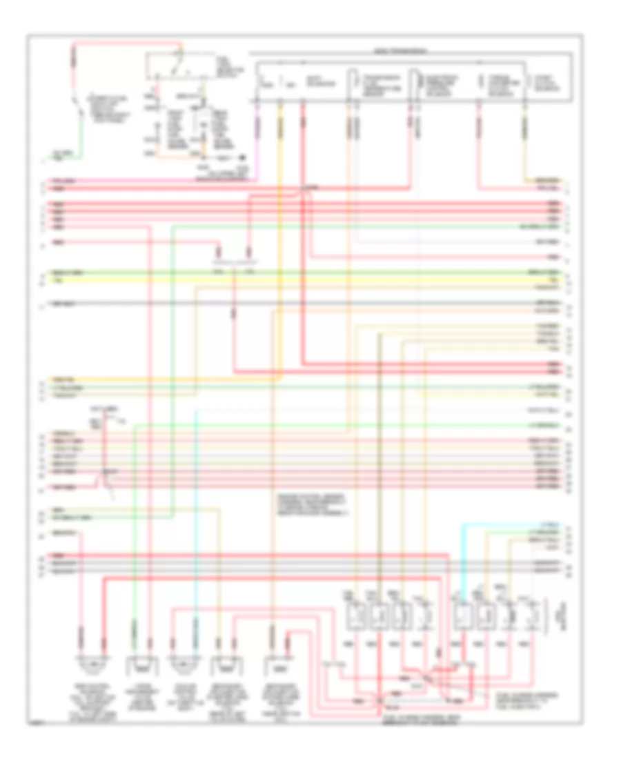 7.5L, Engine Performance Wiring Diagrams, California (3 of 4) for Ford Cab  Chassis F350 1997