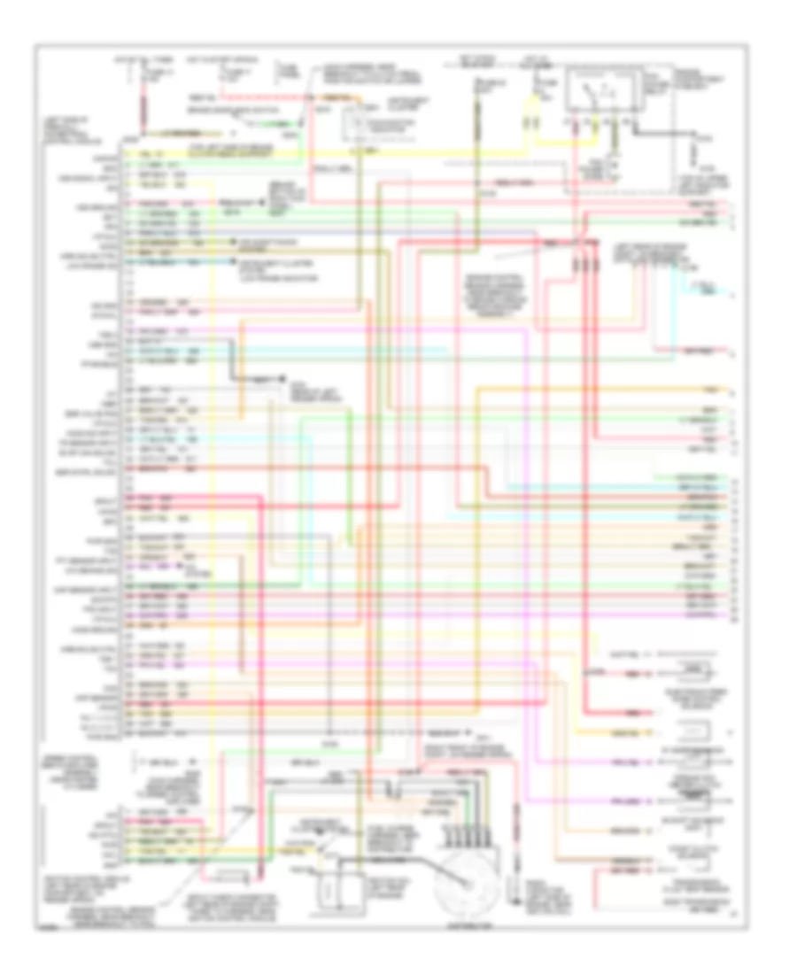 7.5L, Engine Performance Wiring Diagrams, Federal (1 of 2) for Ford Cab  Chassis F350 1997