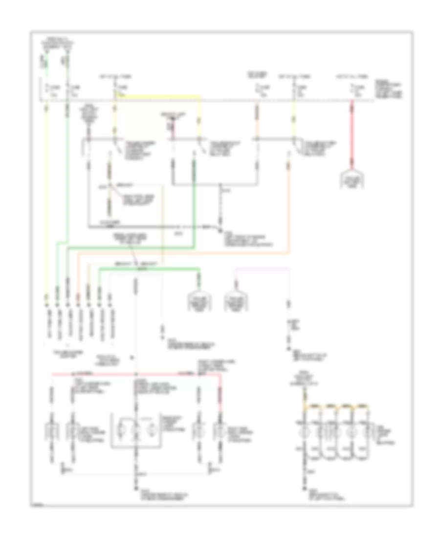 Exterior Lamps Wiring Diagram (2 of 2) for Ford Cab  Chassis F350 1997
