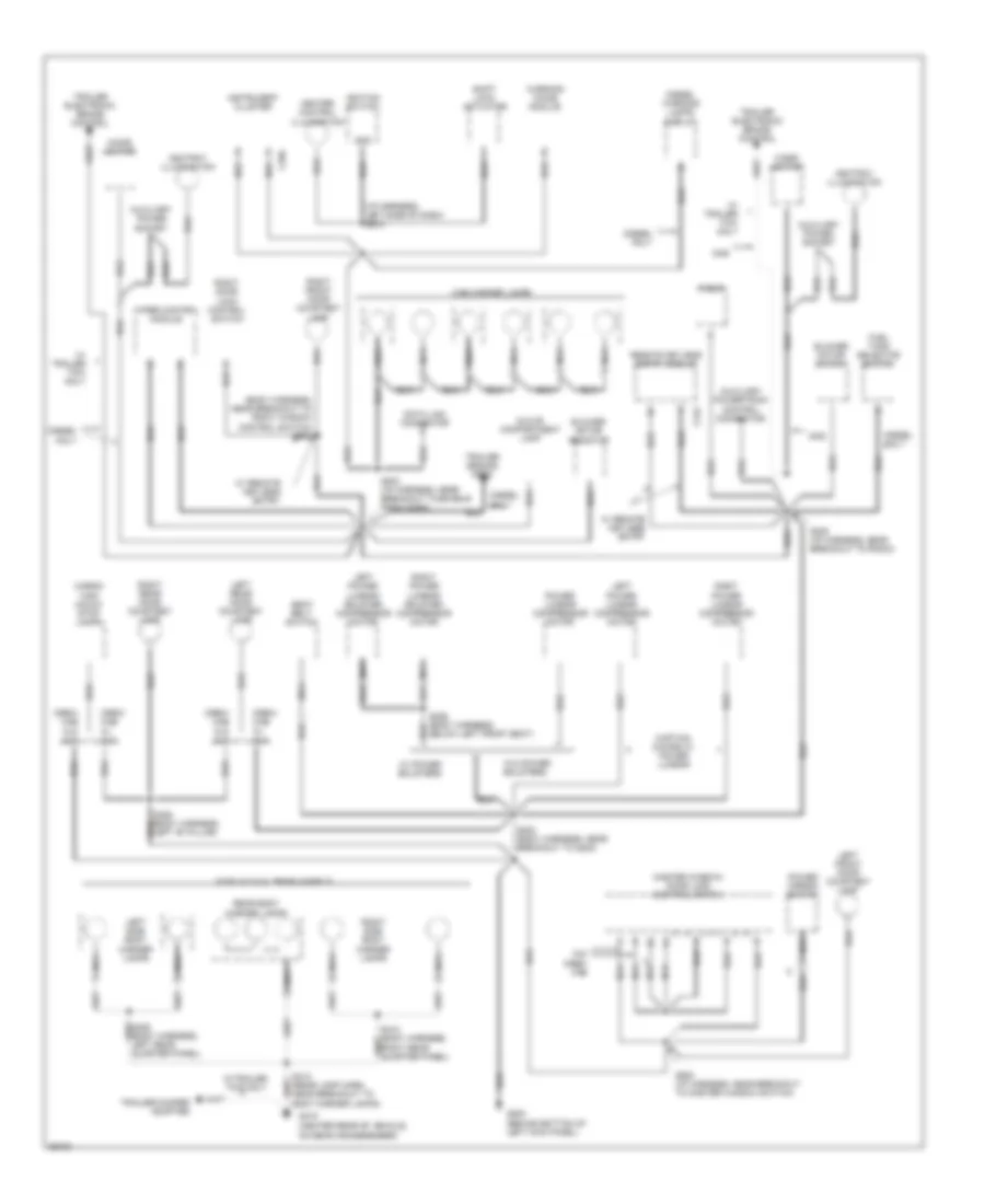 Ground Distribution Wiring Diagram (4 of 4) for Ford Cab  Chassis F350 1997
