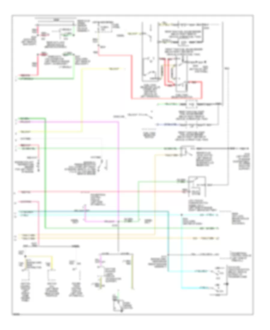 Instrument Cluster Wiring Diagram (2 of 2) for Ford Cab  Chassis F350 1997
