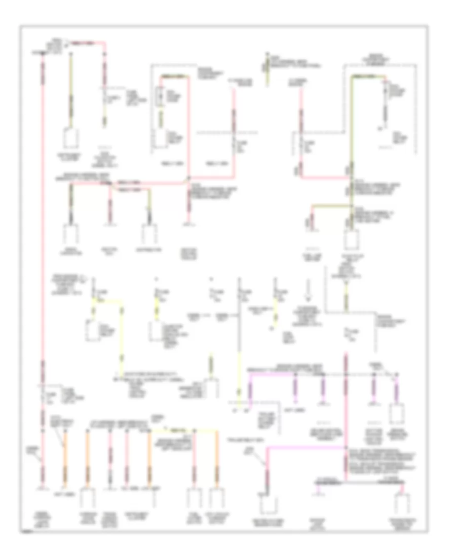 Power Distribution Wiring Diagram (2 of 3) for Ford Cab  Chassis F350 1997