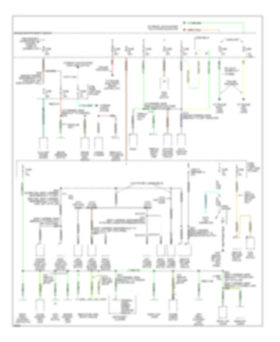 Power Distribution Wiring Diagram 3 of 3 for Ford Cab  Chassis F350 1997