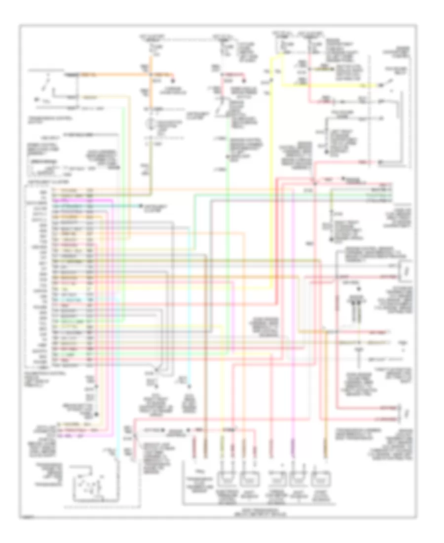 5.8L, Transmission Wiring Diagram, California Except Super Duty for Ford Cab  Chassis F350 1997