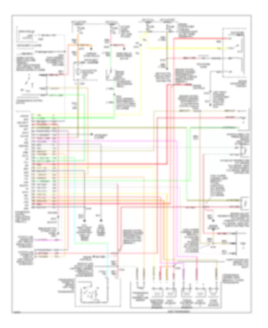 7.5L, Transmission Wiring Diagram, 49 States Or Super Duty for Ford Cab  Chassis F350 1997