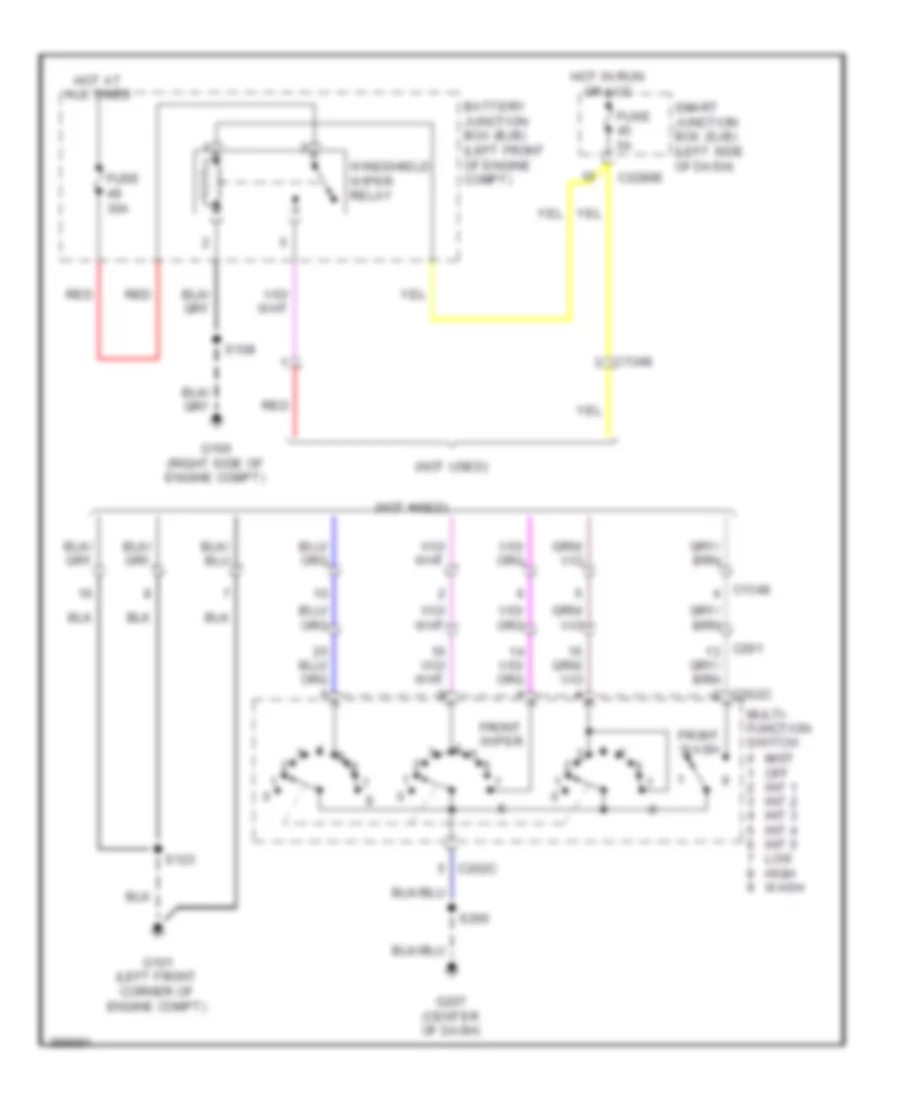 Электросхема стеклоочистителя, дворников и омывателя, С Разобранное Шасси для Ford E-350 Super Duty XLT 2013