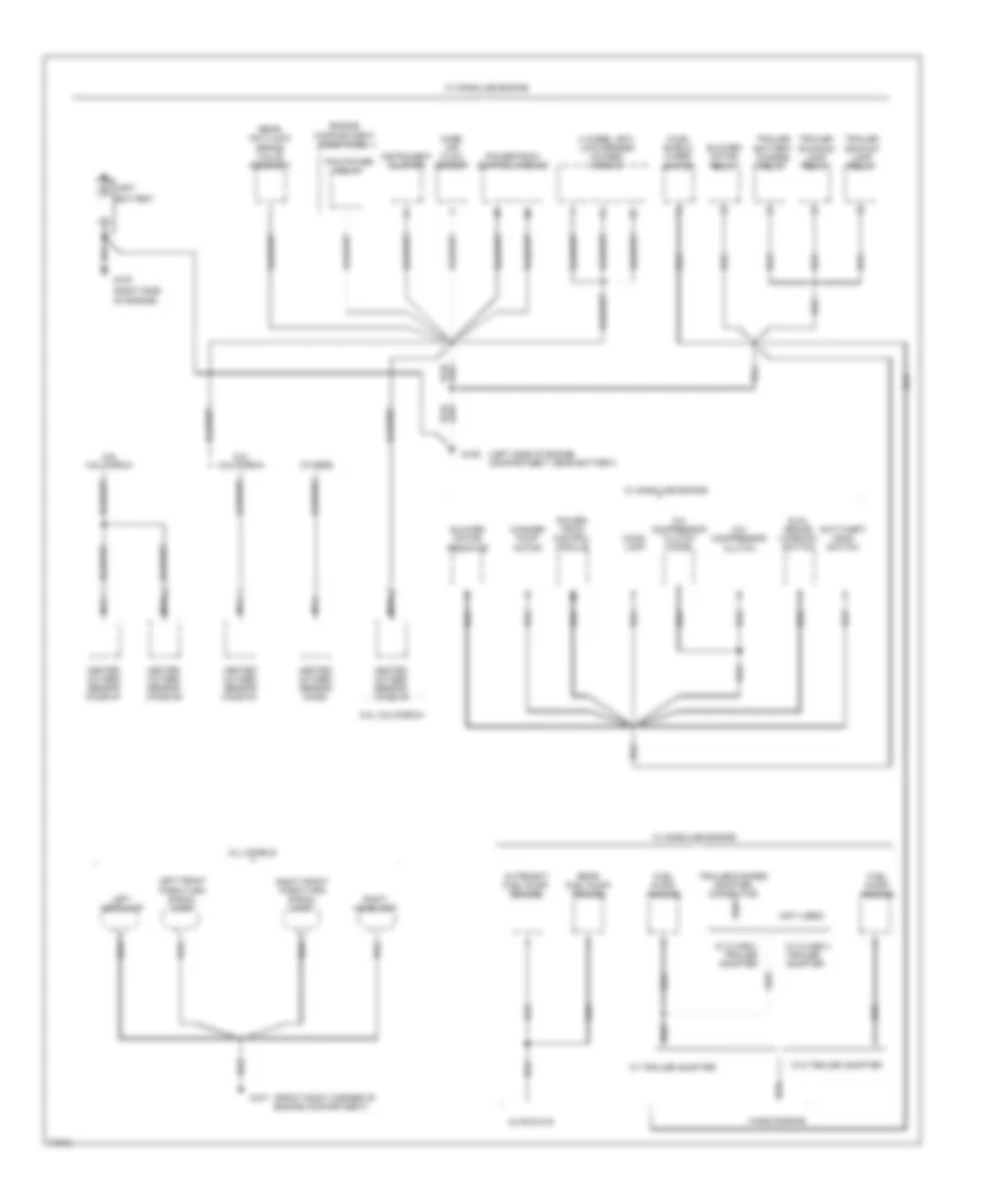 Ground Distribution Wiring Diagram 1 of 4 for Ford Club Wagon E350 1995