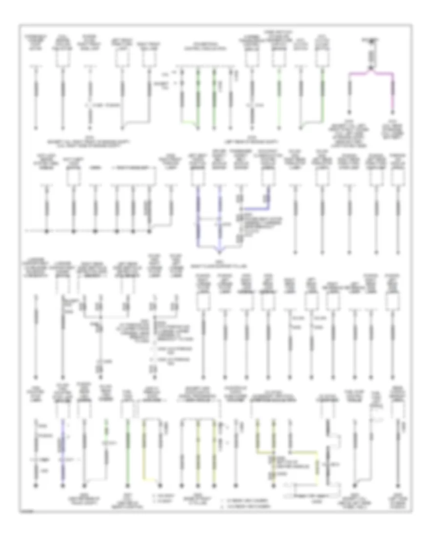 Ground Distribution Wiring Diagram Except Hybrid 3 of 3 for Ford Fusion S 2011