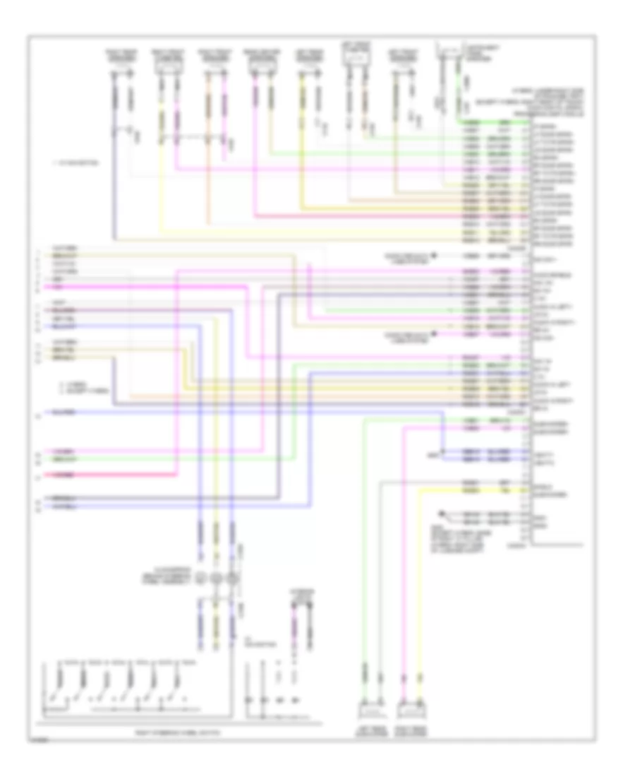 Navigation Wiring Diagram 2 of 2 for Ford Fusion S 2011