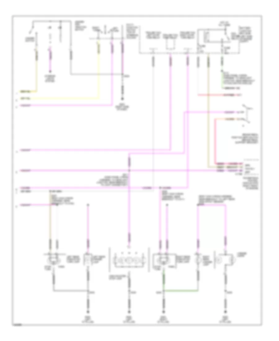 Exterior Lamps Wiring Diagram (2 of 2) for Ford Edge Limited 2010