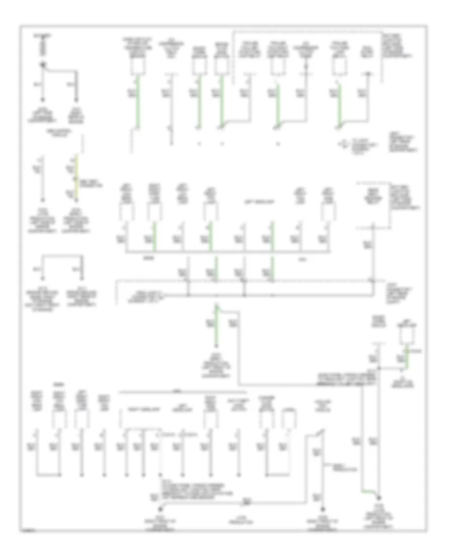 Ground Distribution Wiring Diagram 1 of 4 for Ford Edge Limited 2010