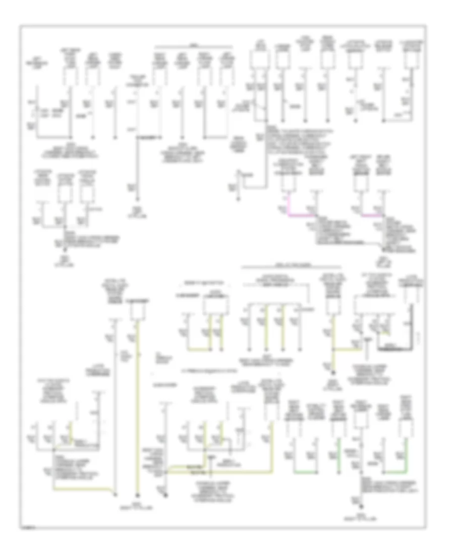 Ground Distribution Wiring Diagram (4 of 4) for Ford Edge Limited 2010