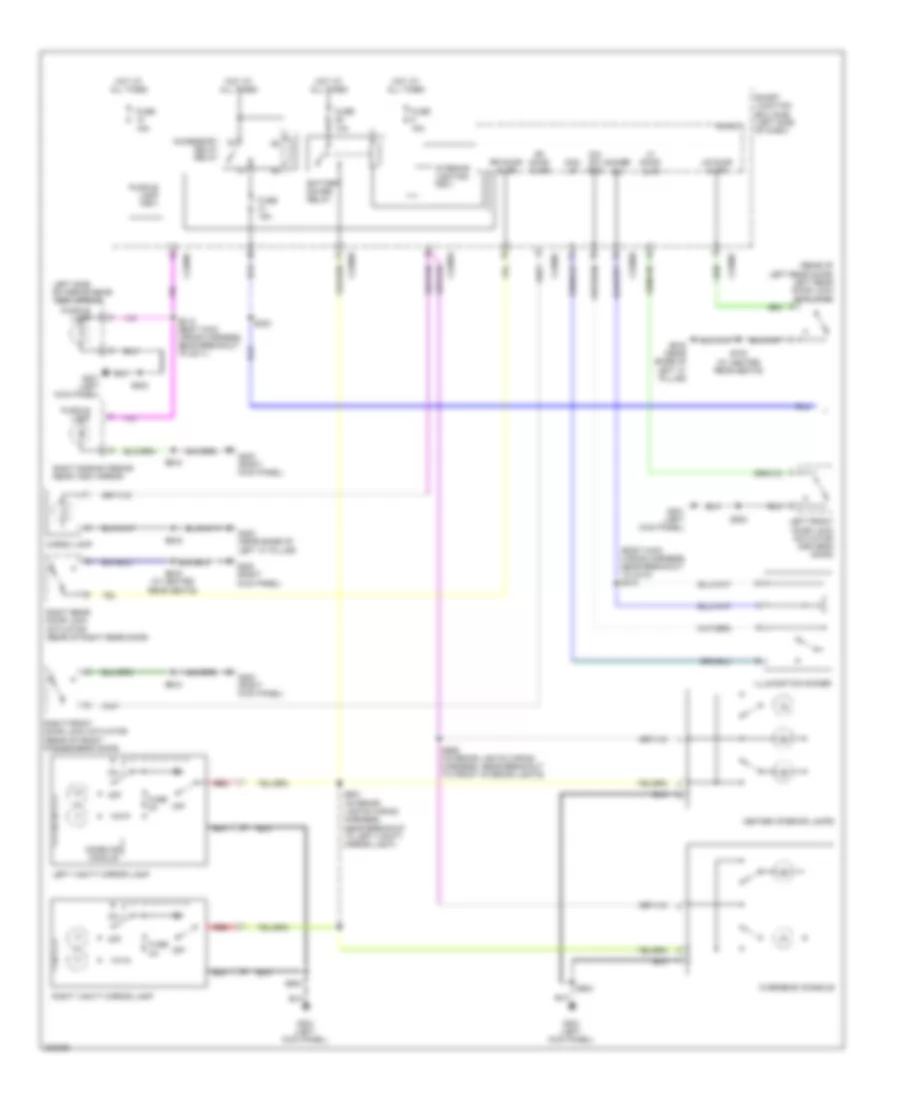 Courtesy Lamps Wiring Diagram 1 of 2 for Ford Edge Limited 2010