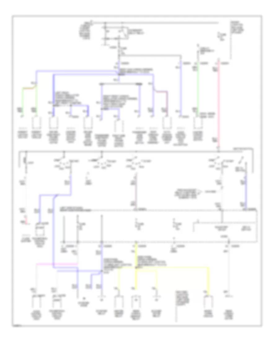 Power Distribution Wiring Diagram (4 of 5) for Ford Edge Limited 2010