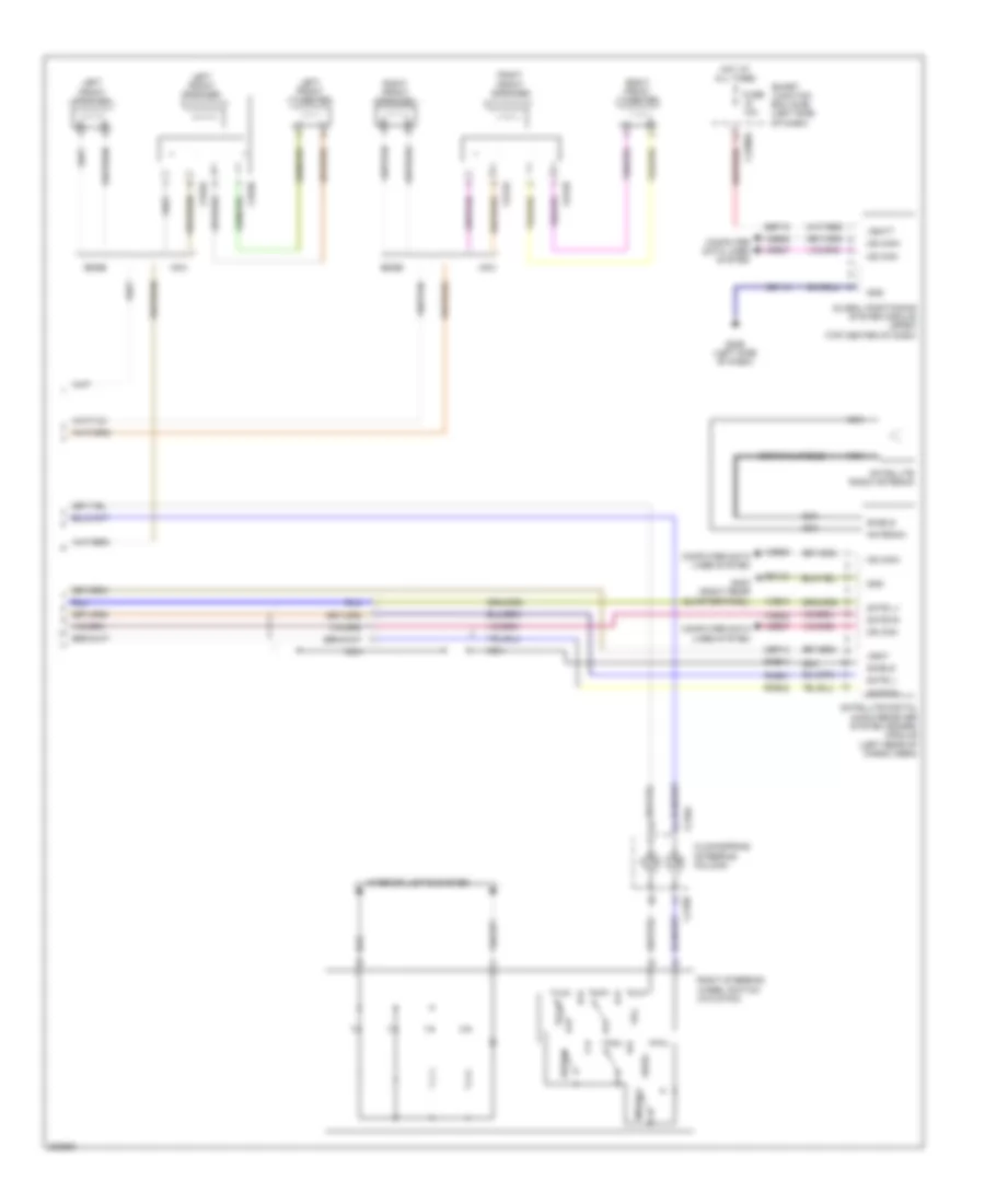Premium Radio Wiring Diagram, without Navigation (2 of 2) for Ford Edge Limited 2010