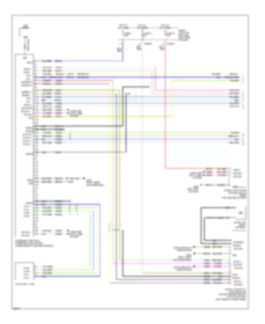 SYNC Radio Wiring Diagram 1 of 2 for Ford Edge Limited 2010