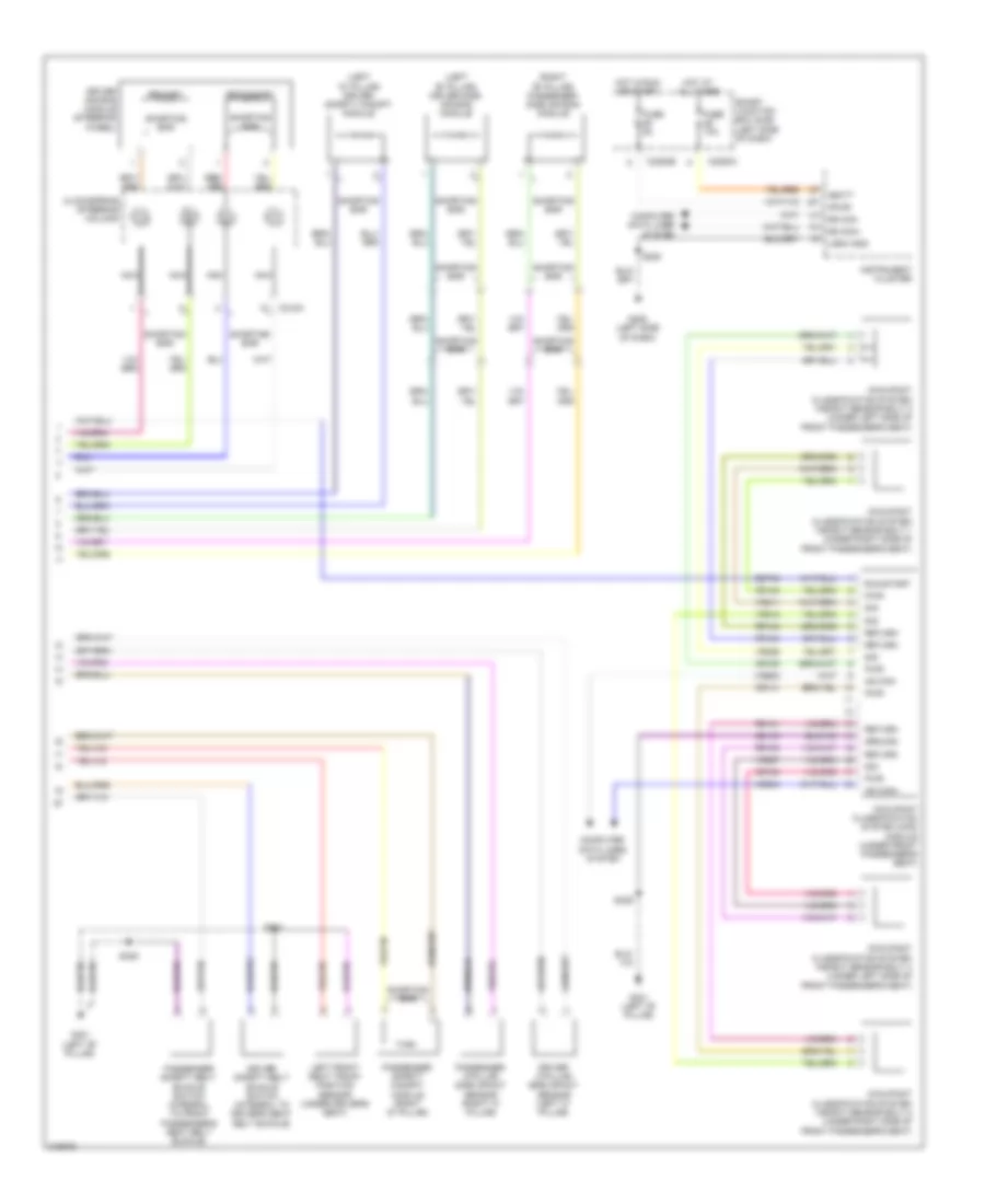 Supplemental Restraints Wiring Diagram 2 of 2 for Ford Edge Limited 2010