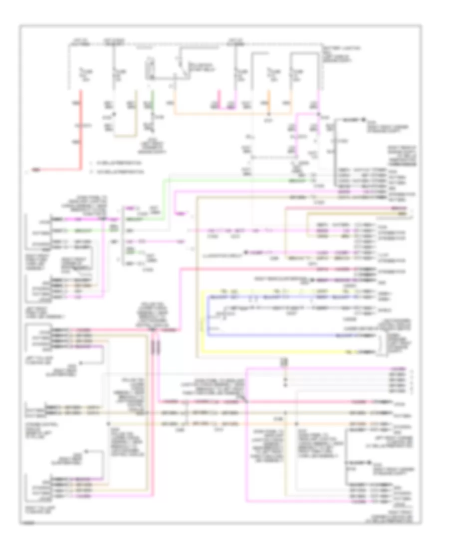 Exterior Lamps Wiring Diagram (2 of 3) for Ford Police Interceptor Utility 2014