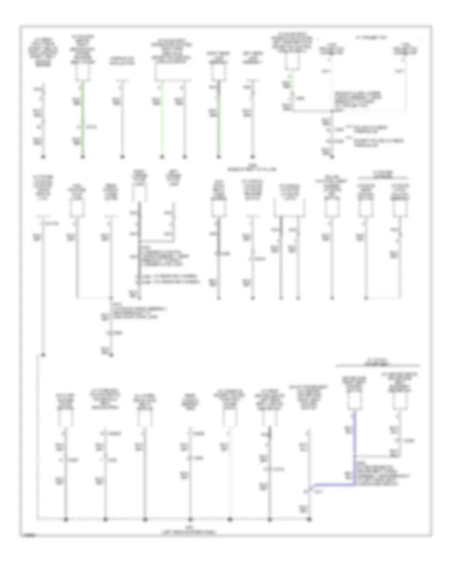 Ground Distribution Wiring Diagram 4 of 6 for Ford Police Interceptor Utility 2014