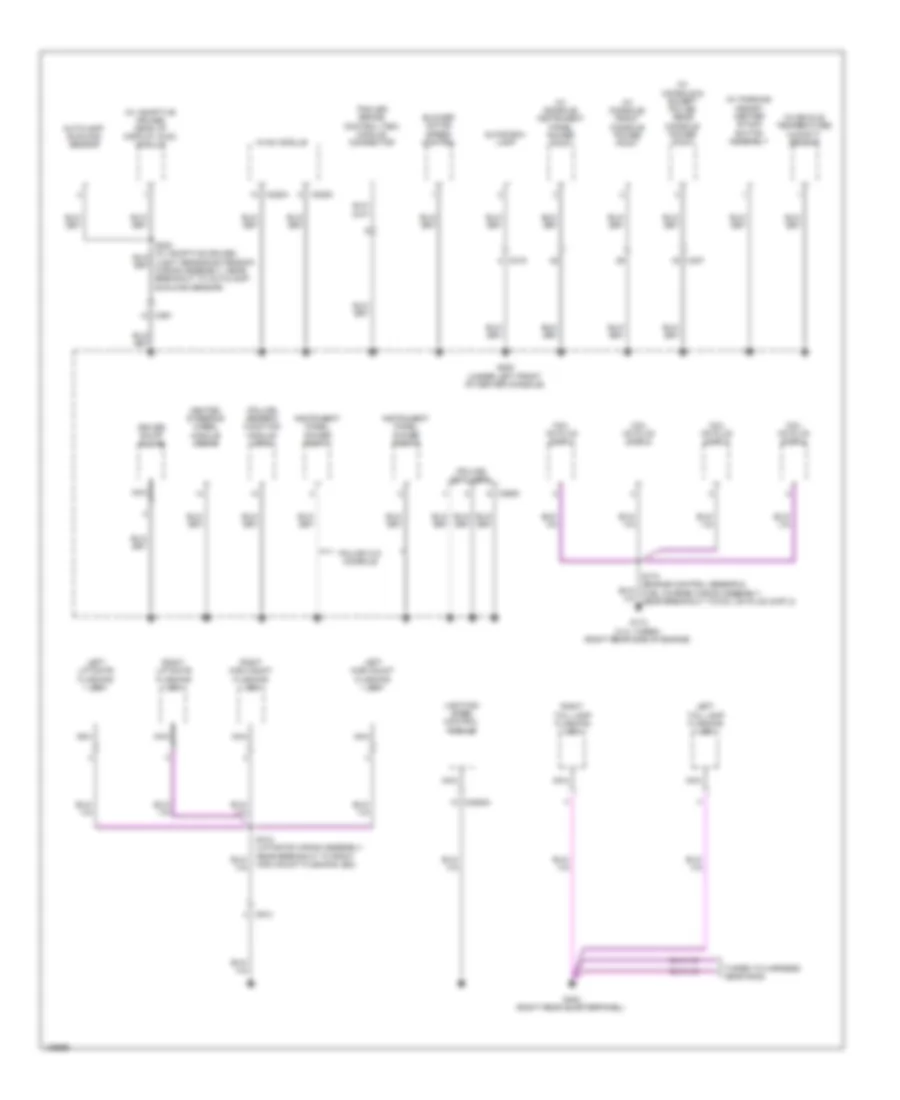 Ground Distribution Wiring Diagram (6 of 6) for Ford Police Interceptor Utility 2014