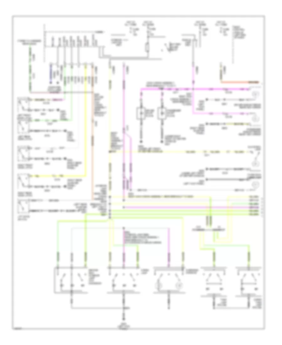 Courtesy Lamps Wiring Diagram 1 of 2 for Ford Police Interceptor Utility 2014