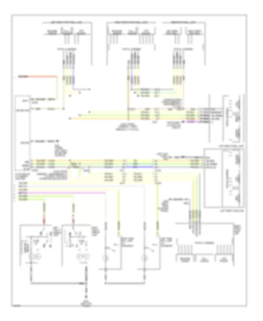 Courtesy Lamps Wiring Diagram (2 of 2) for Ford Police Interceptor Utility 2014